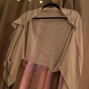 ꧁Light Sheer Beige Scarf/Sweater꧂